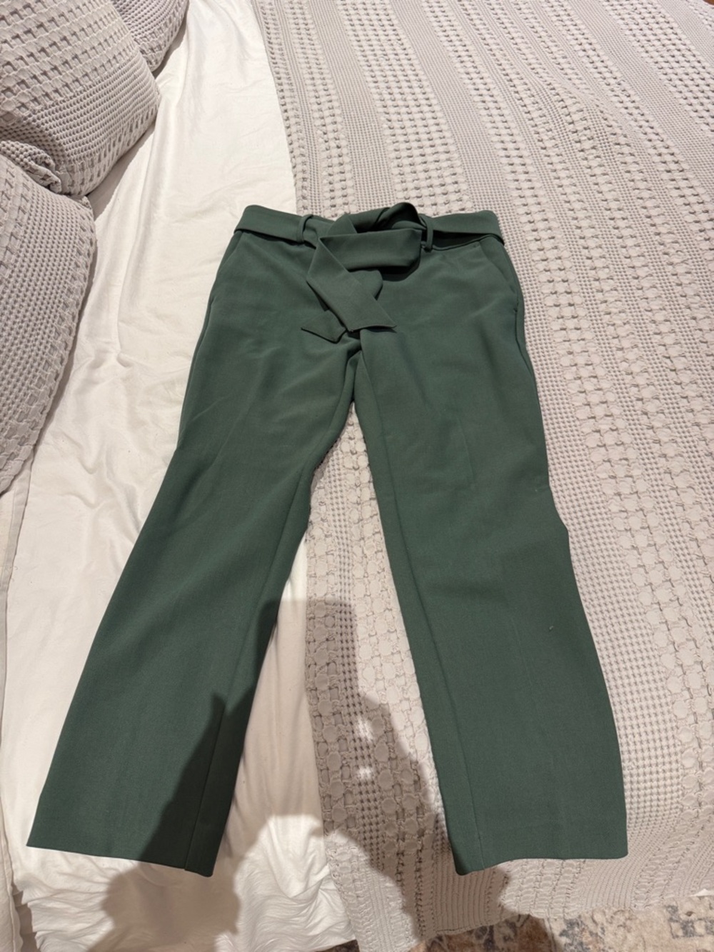 LOFT Petites dark sage Green Tailored dress Pants